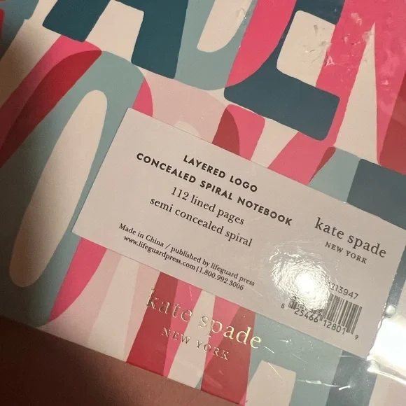 Brand new and sealed Kate Spade spiral notebook. - Picture 4 of 4
